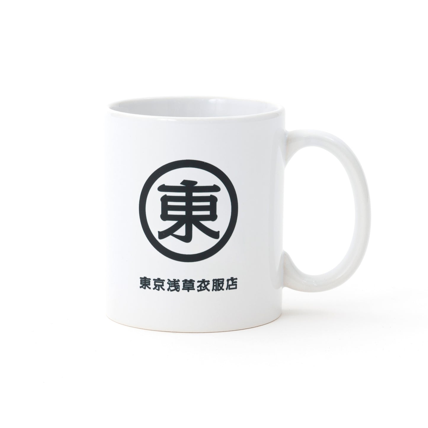 東京浅草衣服店 ロゴ・マグカップ(白色×黒色)